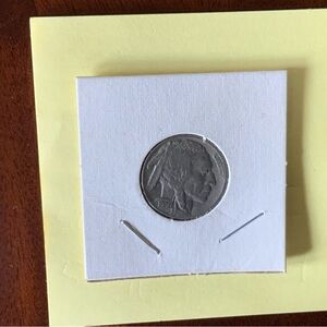 1936 Buffalo Nickel. It has been preserved in packaging. Antique and unique